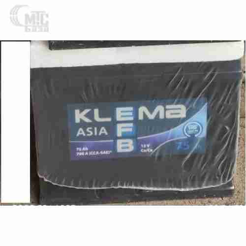 Аккумулятор KLEMA ASIA EFB Start-Stop  6СТ-75 R  EN 700A  263x175x225 мм